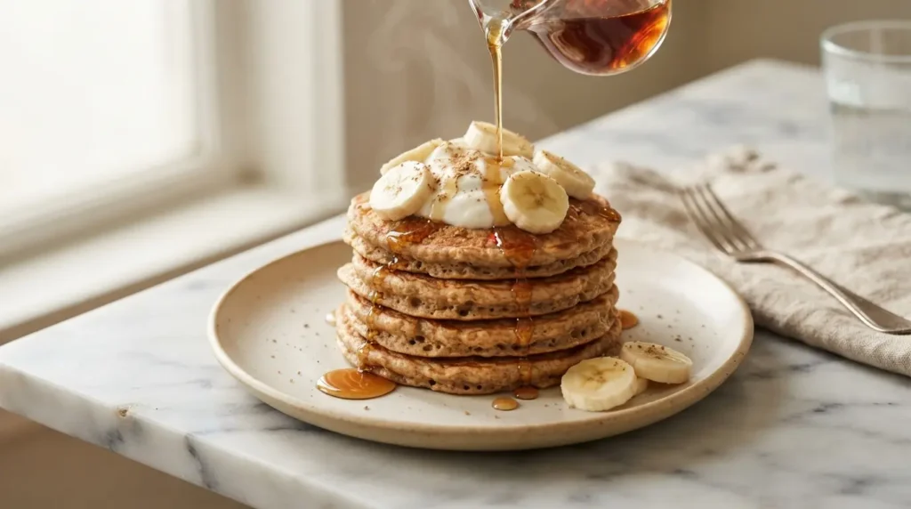High Fiber Banana Oat Pancakes That Keep My Gut Happy